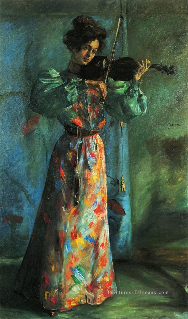 Le violoniste Lovis Corinth Peintures à l'huile